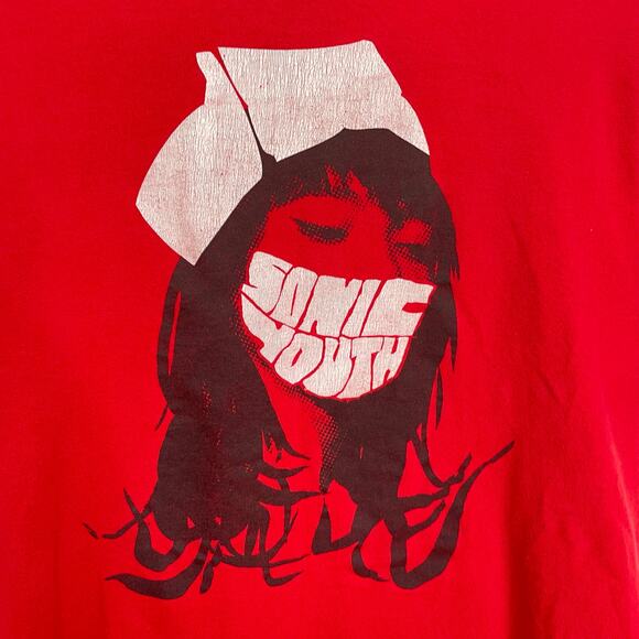 SONIC YOUTH Vintage 2004 Unisex Size S Red Nurse Graphic Band Crewneck T-Shirt - Picture 8 of 9